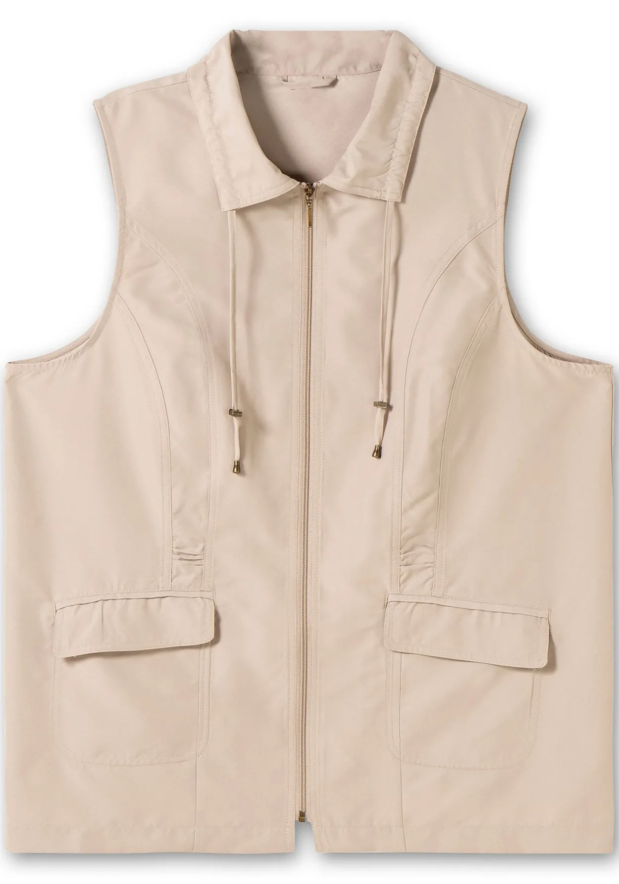Weste aus Microfaser, mit Umlegekragen<sheego Fashion