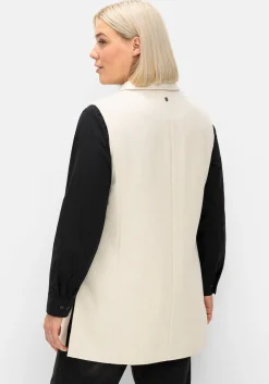 Weste mit Reverskragen, mit Wolle<sheego Hot